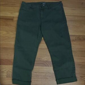 Kut from the Kloth Olive Green Skinny Jeans Amy 14